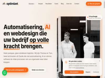 +31 0 01 02 03 0331 04 041 1 100 2 2026 3 30 4 5 5.0 5.000 5000 6 85 aanmeld aanpak aanrader aanvrag accepter achter adviesgesprek affect ai ai-oploss all analys analyser automatiser automotiv bedrijf begin begonn begrijpt bekijk beoordel bericht bespar betrok betrouw bezoek bezoeker binn blek blij blik blog bouw branch breng build by campagnes cas cases central checkout communicatie community complet concret contact contact@optimizet.nl conversie conversiegericht converter cookies cor creatief creativ crumelhaev daarna ded del design dienst digital direct doordacht doorgan doorontwikkel e e-mail echt een eigenar eindeloz eindresultat enorm erg ervar favoriet figma fior fleur g gebaseerd gebouwd gebruik geholp geoptimaliseerd gesprek gevestigd goed googl gratis groei grootst hel hoger hoort hosting i idee identiteit isa jh klant klar klopp kracht krachtig kreg kwam l laadtijd lanceerd lat les leverd liet ligt lisa liv livegang locatie loir ls machines mail mak market mat meedenkt meetbar meewerkt mens merk merkidentiteit met metaalbewerkingsbedrijf minut mobiel mogelijk mooi mooish mooish.nl n nam nederland nieuw niveau o omzet ondersteun onlin ontdek ontwerp ontzet ontzorgd onz opgezet oplever oploss optimaliser optimizet organisatie oud pagina partner pass past per perform person plan poespas powered precies premium prettig privacyverklar proces process productflow project razendsnel reager recht redesign repetitiev responsiv restaurant resultat review richard rommel rond rw s sam scherm seo seo-klar shopify signal slimm snell sneller socialmedia socialmedia-strategie softwar stam start start-up sterk strategie strategisch team techneut techniek technisch telefon terecht tevred thomas tijd till tom trag traject trot trouw twee uitdag uitstek uitstral up vanaf vasthoudt verbeter verhal verkoopt vernieuwd versterk versterkt verstur vertal vertrouwt via visie vital voelt voll volled voorbehoud voorkeur vrijblijv war we web webdesign webshop websit websites weert weig