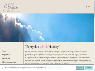 +31 10 15 2025 28 52637067 6 8 98656058 a aandacht aanmeld aanpak accepter achtergrond adres advies adviser algemen all amersfoort analytisch angst awesom basis bedrijfslev bedrijv beetj begeleid begint behav belangrijk benut besprek blijv blog breng burn burn-out by combiner concentratieproblem conflict contact cookies cultur daarom datjes day diepgaand direct dirk doeleind druk duurzam e e-learn e-mail echt en energie energiebron eng ervar every exceller focus functioner gebruik gedrag gelov gevestigd gezond graf gratis groep handvat hel help herk herkenn hom ieder individuen info@pink-monday.nl interactiev interventies iren jar jezelf juridisch kennis klacht kleinschal klinisch klinkt koster kunt kvk lag learning leert leider leiderschapsontwikkel leidinggev ler les linkedin maakt mail mak mat medewerker mens mental minsten monday navigatie nederland niveaus nodig november oktober omarmt onderscheidt onderzoek ongewenst ontdek onz oog organisatie organisatiebred organisaties out person pest pijler pink plezier powered praktijkervar praktisch prestatiepsychologie privacybeleid privacyverklar programma psychologisch recht reguler rijk s saai sam signal slaapproblem slag somber sport sprak stay sterk sterker stevig strategisch stres stressmanagement stresssignal studio team telefon toekomstbestend toepas topsport train training uitdag uniek veerkracht veerkrachtiger veilig verander verbeter verbond verminder versterk vijf volg voorbehoud voorkom voorwaard vroegtijd wanner we weiger wek welkom welzijn werk werkstres werkvloer werkzam wetenschapp wij wistj wistje-datjes workshop wortel zoal zorg zowel
