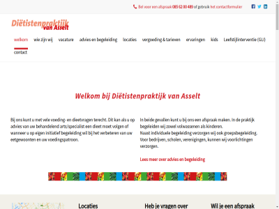 -17.00 -221 -6200489 00 04 06 08.30 085 1 10 10.000 2 2017 2022 2025 3 489 619 62 aangeslot aantal aardig advies afsprak afval afvall apothek arts/specialist asselt basis beantwoord bedrijv begeleid behaald behandel beid bekwam bel belangrijk beter betrok beweegprogramma bloeddruk borgafsprak client concret contact contactformulier copd copyright cvrm daardor denk diabetes diabetes-medicijn dieet dieetadviser dieetvrag dietiek dietist dietistenpraktijk direct drempel drenth e echt eetgewoont eig eigenrisico ervar eten facebok feedback flevowijk fysiotherapeut gat gebruik gemeent geprat geschikt gevall gevoel gezien gezin gezocht gli goed groepsbegeleid hel hierop hoef hog hom huisart huisarts hulp i.p.v ict individuel informer initiatief inloopspreekur juist kant kenbar kennis ker ketenzorg kg kid kinder klant klar koolhydraatarm kopp kort kreg kunt laag-drempel laatst lag laura leefstijlinterventie les locaties luk m.b.t mak makkelijk manier medicijn meetresultat mellitus minder monitor naast noord ondersteunt onz openingstijd opgenom oploss opmat overijsel past patient potentiel prachtig praktijk praktijkvoorwaard prem prettig privacy regelmat relaties resultat sam samenstell samenwerk schol situatie slag snell specialist spectaculair stand steunhart super tariev team techniek telefonisch terecht tijden toegang toegevoegd toepass typ uitlegg uur vacatur vel verbeter verbeterpunt verder veren vergoed verklar verplicht verschill verwijzer verzekerar verzorg vind vindt voeding voedingskeuz voedingspatron voedingsvrag voel voelt volg volwassen voorjar voorlicht vormgev vrag waard waardevoll wanner we welkom werkdag werkgebied wij wild work zak zon zorg zorgverlen zorgverlener zowel zuid