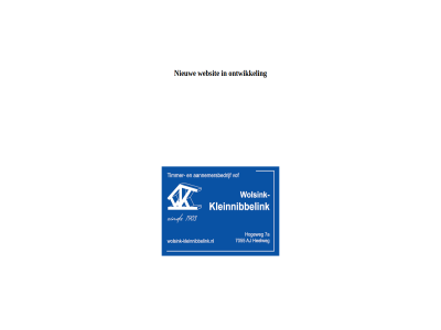nieuw ontwikkel websit