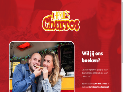 06 278 33 373 bedrijf bel/whatsapp boek charlie churros contact feest festival grag info@charlieschurros.nl jij jouw kom mail nem s wij