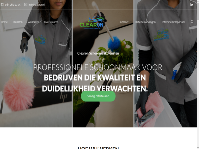 .. 060 07 085 1 2 2026 24 25 aanpak aanvrag afgestemd afsprak algemen all allen ander appartementencomplex bedrijv begint beinvloedt bent bepal betreft betrouw bezoeker binn blijft bouwstof cleaning clearon communicatie contact contactperson control copyright dagelijk dienst direct draagt draait duidelijk eenmal en ervar ervor essentieel flexibel frequentie gat gebracht gedoe gelov gemaakt geregeld gespecialiseerd gewon gezicht goed helder hoev hoevel hom houd hygien hygienisch imago info@clearon.nl informatie inventarisatie kaart kantoorschoonmak kantor kennismak ker kiez klant kort kwaliteit kwaliteitscontrol kwaliteitscontroles langlop lijn locatie luister m maandelijk mak mat medewerker meerder miscommunicatie moet naast next nodig offert onbek onderhoud onderwijsinstell onderwijsomgev ontvang opdracht opleveringsschoonmak opvolg organisatie per periodiek plan planning productiviteit professionel regelmat regio reinig reken renovatie representatiev reserved right ruimtes samenwerk sanitair schol schon schoonmaakdienst schoonmaakoffert schoonmaakpartner schoonmaakplan schoonmak servic snel sommig specialistisch stan step supplies them toe trappenhuisrein trappenhuiz tweewek typ uitgevoerd uitstral uitvoer uur vak vast verbouw verder verhuiz verrass vertrouw vervuil verwacht verzorg volled voorzien vrag vrijblijv vve waarom wanner war we wek wekelijk welk wens werk werknemersportal werkomgev werkwijz werkzam wet wij zoek zoekt zorg zorgvuld