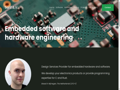 +1 +31616012935 0 98801368 a all altium an analysis and application b.v based both c choic contact contact@sarif.nl design designer develop development devic drawing e e-mail electronic email embedded enginer expert expertis failur faq fast firmwar for general get hardwar hom hous id independent issues kicad kvk mail manufactur measur netherland nijmeg nl868649053b01 offic or party phon pricing product programm project prototyp provid provider rapid required rust sarif send services softwar started the third to tol troubleshot up us utc vat we your