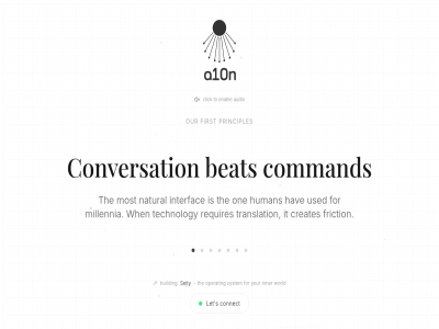 audio beat building click command connect conversation creates enabl first for friction hav human inner interfac it let millennia most natural one operat our principles requires s seity system technology the to translation used when world your