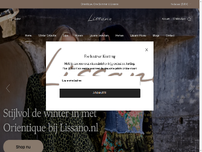2026 abonner accessoires account achter and appl bent betal bewust blik blog breng by collectie comfort condition contact daarom drag echt eerlijk eerst en eur exclusiev ga gelov googl hom hoort ideal informatie inhoud jewellery jij kiez klarna kleding korting krijg kwaliteit land/regio lang lifestylemerk lissano maestro mastercard material meegan meld merk mobilepay mod moet morg muses natur nederland nieuwsbrief nieuwst one onlin ontwerp onz orientique overkoepel pass pay paypal plus policy powered prettig print privacy producer productie retour sam shop shopify sierad slip sluit stan stijl summer term tijdloz trac track trend vandag verantwoord verzend volgend vorig vrijheid vrouw wanner we werk wero wij winkelwag winter won zelfexpressie zoek