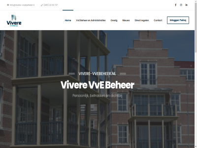 085 14 18 2025 2026 3 30 3007 4200 4214 4251 6 737 aangeslot aangift administraties afsprak all azewijnseweg b beantwoord bedrijf behal beheerder beher best betrok betrouw box c contact copyright d direct domeinregistratie e ea ed ervar gebied gorinchem h hom hostingid i info@vivere-vvebeheer.nl inkomstenbelast inlogg j jarenlang k kc kennis keuz kies l laatst mak n nem nieuw nodig o onderhoudsbedrijv onz organistaties over p partner person postbus prober professionel r regel reserved right s t teleurstell twinq vandag vergadervoorzitter vissersdijk viver vivere-vvebeheer.nl volg volgend volled vooraf voorkom vrag vrijheid vur vve waarbij webhost wens werkendam wij zoekt