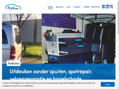 +31 0 27 430 6 737 accepter afwikkel auto bedrijf benieuwd beschad beschadigd bespar beteken bijwerk contact cookiebeleid cookies deuk dienst disclaimer een ervor fix4cars fix4cars.nl gebruik gebruiksvriendelijker gehel gespecialiseerd gespot hagelschad herstel hersteld herstell herstelt hoeft hom ieder informatie inzet kras lak locatie loopt maakt mak nem netjes occassion onderdel onz ooit panel person privacy professionel servic sit sluit snel spotrepair spuit stat strak surft traject transportkost uitdeuk velg velgenreparatie verder verzekerar voertuig voordel waarmee wagenpark we wer werkt wijz zorgt