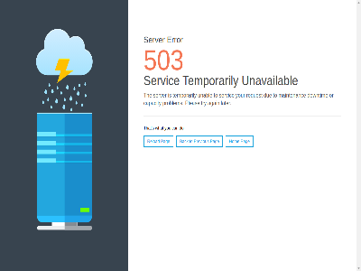 503 again back can capacity do downtim due error hom later maintenanc or pag pleas previous problem reload request s server servic temporarily that the to try unabl unavailabl what you your