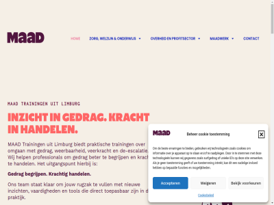 -53 -57 06 13 2025 25 31 39 46 60 6416 71 aandacht aansluit accepter actief adviseur algemen all allemal allen ander apparat bedankt begeleid begrijp beher bekijk belangrijk bepaald best beter bewustword bied biedt cb central charlot coaching concret contact cookie cookiebeleid cookies copyright dan de-escalatie de-escaler deelnemer del deur direct doorspit draait drog eenheidsworst elk en en/of ervan ervar ervaringsgericht ervaringsverhal escalatie escaler even expert functies ga gan gat gebruik gedoe gedrag geeft gegeven gelov genez genoeg gericht gev ging grag groei handel hebt heerl help herken hierbij hom hr humor id info@maad-trainingen.nl informatie interactiev intrekt invester invloed inzicht jij jou jouw kennis klachtenregel klant klantverhal klar klinkt kort kracht krachtig krijgt kun kunt lat leerdoel leeromgev leert lekker ler les leuk leuker lif limburg linkedin los lov maadwerk mad manager manier manuel mat men met meta meten michel mix mogelijk morg nadel natur nee nem net netwerk nieuw noem nou oefen oliemolenstrat omgan onderwerp onderwijs onderzoek ontdek ontwerp ontwikkel ontwikkeld ontwikkelingsdoel onz over overtuigd perfect plezier portie praatjes praktijk praktijkgericht praktijkverhal praktisch precies prikkel privacybeleid pro pro-actief professional profitsector put raadpleg radar realistisch reflecter reflectie reserved resultat right rugzak ruimt s saai sam scenario sit situaties slag slan sleutel snel spie spotify stan stat stell stemm stopp stres surfgedrag takeaway team technologieen the thema theorie tijd tijden toekomst toepas toepass toestemm tol training trainingsprogramma traject uitdag uitgangspunt uniek vaardig vak valid vandag veerkracht veerkrachtiger veilig verdiepingstrain verget verhal vertal verwerk vol volg voorkeur voorkom voorwaard vull waarom wanner war we weerbaarder weerbar weiger welzijn werk werkveld werkvorm wet wij workshop yvonn zeg zeker zichzelf zin zoal zorg zult