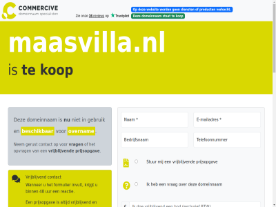 -2026 026 06 2021 21 24 33 48 979 aankop algemen all assistentie b.v bank bedrag bedrijfsnam beheert beher bel beschik betal binn brengt btw commerciv contact daardor daarmee dienst direct domeinnam duizend e e-mail e-mailadres eenvoud eig eigenar en/of enkel exclusief formulier gebruik gemak genoemd gericht gerust grag gunning help hiervor hostingprovider ideal ideeen info@commercive.nl informatie instantie interes invult kop krijgt kunt lever leveringsgarantie maasvilla.nl mail mailadres mak mollie nam nem onderhoudt onz opgebouwd opmerk opvrag overnam portfolio portfolios prijsopgav prijz product reactie recht registraties snel spelfout start stat stell stur system tag telefoonnummer tijden toepass typ uur veilig veiling veld verhuiscod verhuiz verkocht verplicht verstur via villa volgend voorbehoud voorwaard vrag vrijblijv wanner we websit whatsapp