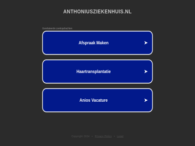 2024 anthoniusziekenhuis.nl copyright legal policy privacy