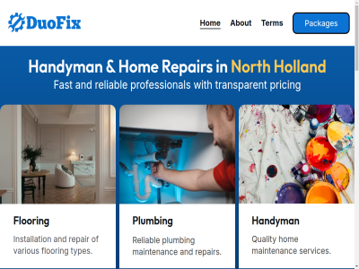 about and duofix fast flooring handyman holland hom installation maintenanc netherland north packages plumbing pricing professional quality reliabl repair services term transparent types various with