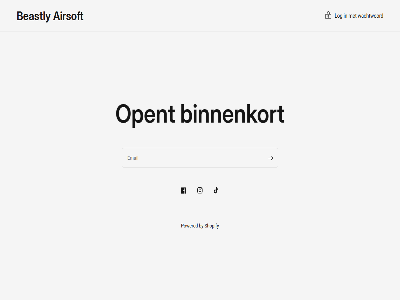 airsoft beastly binnenkort by email log opent powered shopify wachtwoord