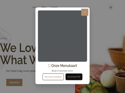 a b bekijk c contact dag daily dailys direct do download e f g goed h hom i j l lov lunch menu menukaart n o onz pdf r s t we welkom what z