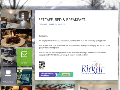 +31 0 10 11.00 12.00 1366 184 20.45 2016 22.00 408 43 6247 achter afhal all an arrangement b bed bel best bestat bezorgdienst bier bijeenkomst boek booking bookingengine.mylighthouse.com bov breakfast by cater contact copyright dag detail dinsdag eetcaf eig enkel feest gang gast geleg gemak geopend gerealiseerd geslaagd geslot gezell groep hieronder historisch hoofdgerecht immer informatie ingericht kaart kaffee kamer kerk keuk keukenbrigad klooster lekker menukaart meten mogelijk mooi nem next onz openingstijd oud person previous reserver riekelt rijckholt rijksweg sam sfeervol sluit special stardekk terug thuis twee uur vanaf ver verzorgd voelt vol voorzien waarbij wandelroutes we wij will za zal zodat zorg