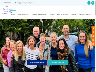 -1 -12 -2891069 030 0850660295 11u 17.30 18.00 1973 2015 30 311 3523 50 8 8.30 aangevuld aantal aanvank abonner achternam afsprak allen antwoord avondopen behor bek bekijk beweegtip busines contact cor de diep dinsdag donderdag drie e e-health e-mail e-mailadres elk en extra fax fitnes flor fysio fysiopraktijk fysiotherapeutisch fysiotherapie gegroeid gezond goed gratis groep hand haptotherapie health hom hondsrug hoograv hub huid info info@fysiotherapievandiepen.nl inloopspreekur inlop inmiddel inschrijv jar jeroen julianaweg kak kiest kinderfysiotherapie klacht kwaliteitsregister locatie long lop lunet m.u.v mail mailadres mak mijnzorgapp mooi multidisciplinair nellek nieuw oedeemtherapie oefen oefentherapie on onderan ontvang opgericht osteopathie over par parker passend poeck praktijk psychosomatiek recht reden schrijf sind specialisaties sted superleuk team tel therapieen tip utrecht voornam voort vrijwel waarom wek wilt xc zet zoal zorg zuid