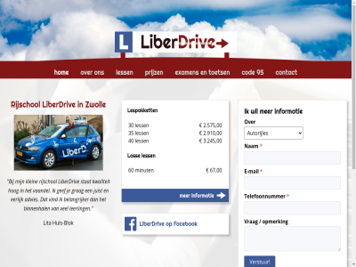 00 038 05 06 10 118 164 2.575 2.910 3.245 30 300 35 40 465 60 67 80 8016 95 advies autorijles b belangrijker binnenhal blok buschauffeur cod commissarislan contact e e-mail eerlijk examen facebok gef gespecialiseerd gev grag hog hom hul huls-blok info@liberdrive.nl informatie inxpact juist klein kwaliteit leerling lespakket less liberdriv lita los lv mail minut nam opmerk prijz privacy rijbewijs rijless rijschol rondom stat telefoonnummer toets vaandel verklar verstur vind vrachtauto vrag websit zwoll
