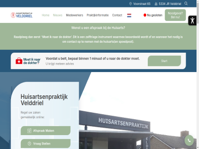 -637555 -8765050 0418 088 1 10/07/2024 2026 26/01/2026 30/11/2024 5334 65 adres advies afsprak ander apotheek.nl avond behandel bekijk bel belangrijk belt bent beoordeeld bepal best bestell beter betrouw binn bloeduitslag contact daarnaast daarom dag decision dezelfd dokter doktersassistentes dossier e e-health e-mailconsult een eerst eig email ernst essentiel geadviseerd geeft gef gegeven gemak geschikt geschrev geslot gezond grag griepvaccinaties handig health heemskerk herhaalmedicatie herhaalrecept het hiervor hom huisart huisarts huisartsenpost huisartsenpraktijk ieder indien info@huisartsenpraktijkvelddriel.nl informatie inschat instrument inzicht inzien jr kenn kijk kort krijgt kunt laatst ler les levensfas lez link mailconsult mak making medewerker medicament medicijn medisch meten minut mirro mirro-modules modules nacht nem nieuw nodig noodgeval onafhank onderstaand onlin onz openingstijd opgeleid overgang patient plann positiev praktijk praktijk.nl praktijkinformatie privacyreglement problem psychisch raadpleg regel rij rivm sam servicegericht shared snel speciaal specialistenbriev specifiek spoed spoedpost sprak start stell strev telefoonnummer terecht thuisart thuisarts.nl toet transparant uitslag vanzelfsprek veilig velddriel verwijz voordat voorstrat vrag waarmee wacht wachttijd wanner war we webapp websit websites weekend wenst werk wij zak zelfhulp zelftriag ziekt zoek zoekt zoekveld zorg