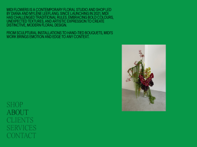 2021 a about and any artistic bold bouquet bring by challenged client colour contact contemporary context creat design diana distinctiv edg embrac emotion expression floral flower from hand hand-tied has installation launching led leeflang midi modern mylèn rules s sculptural services shop sinc studio textures tied to traditional unexpected work