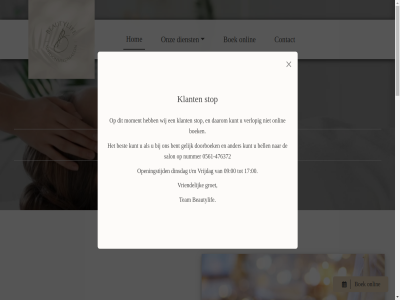 -47 -476372 00 0561 09 1 17 63 72 8391 a aard afsprak ander as beauty beautyful beautylif begin behandel bell bent besprek best bied boek branch brem contact contactgegeven daarna daarom dagelijk dienst dinsdag disseldorp donderdag doorboek egdom egdomjohn geholp gelijk gemaakt geopend gev goed groet harmonie hom hoofdstrat huid huidadvies huidanalys huidwens info@beautylife.nl inlogg it john kennis klant kundig kunt laatst lev liefd louisa maandag mak mogelijk moment mooi natascha netjes noordwold nummer onlin onz oost openingstijd pakket passie person privacyverklar product professionel respect revolutionair s salon schoonheidssalon start stop surpris t/m team trend verlop verricht vervaardigd verzorgingsritueel vochtmet volg vriendelijk vrijdag war we websit welkom wet wher wij woensdag zak zodat zonnestudio