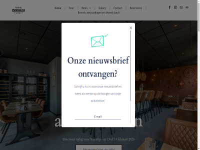+31 00 078 111 13 14 18 2 2026 218 22 4301 activiteit at borrel contact december di eerst februari feestdag galerij geslot hav hom hoofdpoortstrat hoogt info@tafelenbijzeeuwsmeisje.nl januari lunch ma meisj menu nederland nieuwsbrief ontvang onz openingstijd opnem reserver restaurant schrijf shared tafel tijdig uitzonder valentijn verjaardag vr welkom wes wo za ze430z1 zeeland zeeuw zierikzee