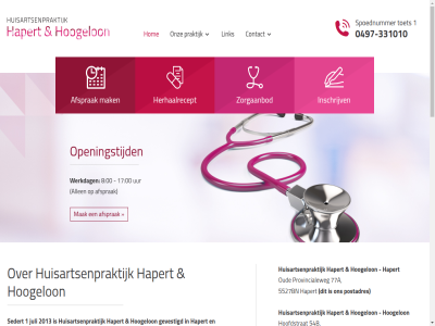 -331010 -331013 00 0497 1 17 2013 2017 54b 5527bn 5528ak 77a 8 aanbied activiteit afsprak all allen astma/copd bekijk bloedafnam contact cvrm diabetes fax gan gegeven gevestigd ggz griepprik hapert herhaalrecept hom hoofdstrat hoogelon huisarts huisartsenpraktijk ingrep inschrijv juli klein link mak medewerker next onderstaand ondersteund onz openingstijd oud overzicht postadres praktijk praktijkassistent praktijkondersteuner previous professionel provincialeweg richtlijn sedert spiraaltj spoednummer tel toet uur vertrouw vier volgen volled welkom werk werkdag wij zorgaanbod zorgvuld