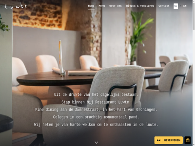 050 12.00 13.30 18.00 20.00 2026 204 2050 26 9712 99718383 afspel algemen bestan binn btw btw-id cn contact dagelijk diner dining dinsdag donderdag drukt eerst facebok film fin geleg geslot groning hart hartj het hom id indruk info@restaurantluwte.nl instagram kvk lunch luwt menu monumental nieuw nl nl869104755b01 onthaast ontvangst openingstijd pand prachtig privacybeleid restaurant stap t/m tuss uur vacatures voorwaard welkom wij woensdag zaterdag zondag zwanestrat