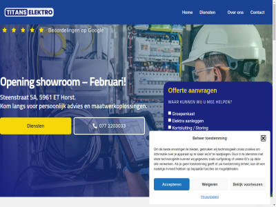 06 077 2026 2203033 33 5961 5a 87359340 87851226 aanlegg aanpass aanvrag accepter advies airco aircondition ander apparat bedrijf beher bekijk bent beoordel bepaald bespar best betrouw beveiligingcamera bied comfort complet complex contact contactgegeven cookies de dienst diepgeworteld duurzam efficientie eigendomm elektra elektrisch elektro elektrotechniek elk en/of energie energiekost energiezuin ervar et februari functies garander geavanceerd gebruik geeft gegeven googl groepenkast help hernieuw hoger hom horst huis id info@titanselektro.nl informatie installatie installaties intrekt invloed jarenlang jouw klar klein kom kortsluit kvk kwaliteit laadoploss laadpal lang lever maatwerkoploss mat mee menu mobiliteit moderniser mogelijk nadel nam nieuwbouw niveau offert onderhoud open oploss optimal particulier partner passie perfect person privacybeleid professionel project raadpleg renovatie riet s showrom sit slan slimm specialist stan steenstrat stemm storing streeft strom surfgedrag system technologieen tilt titan titanselektro.nl toekomst toestemm uitdag uniek vakwerk veilig verlicht verwerk vloerverwarm volgend voorkeur war weiger welkom werkomgev wij woning x zoal zonnepanel