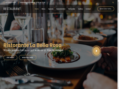 +31 -01 -12 -24 -25 00 0102374747 06 17 22 29 all beheerder bella boek contact evenement facebok fijn gallery geslot hom kerstdag la menu nl restaurant ristorant rosa schiedam special t/m tafel wij woensdag zondag