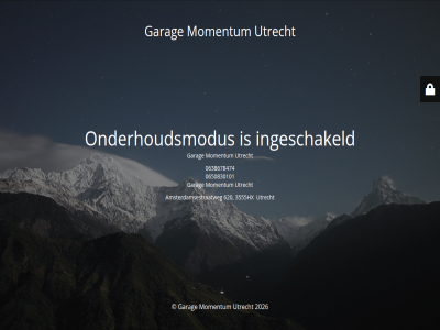 0638678474 0650830101 2026 3555hx 620 amsterdamsestraatweg garag ingeschakeld maintenanc momentum onderhoudsmodus sit undergo utrecht
