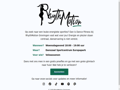 00 18 19 2026 aanmeld central dan danc danservar danszal detail energie energiek europapark evenement fitnes ga glimlach gratis groning grot huis informatie jou leuk media mee onz plezier proefles rhythmotion social sportcentrum sportles stan updates uur vast vereist verliez volg volwassen wanner war woensdagavond zoek