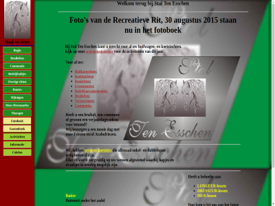 2015 30 activiteit activiteitenkalender adres afgestemd allemal arabofriez augustus bedrijfsarrangement behoeft bent bezorg bruiloft buitenrit communie communies contact dag detail drankjes dressur dressuur-less dubbelspan elk en/of enkel ervar essch evenement foto fotoboek friez gediplomeerd gewon hapjes huifkartocht huifwag informatie informatiepagina jar juist keuz kijk koetsier koetstocht kunt less lessenpagina longeer-less longer mak men-less mogelijk mooi onderdel onz opnem overleg recreatiev rit rondrit ruiter s sit specifiek stal stan ten terecht verjaardag verjaardagscadeau verschill via waarbij welkom wens wij wilt zadel zorgvuld