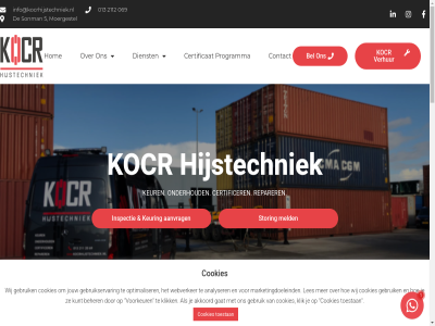 013 069 1 2112 3140 5 aanvrag afwijkingsrapport akkoord all analyser ankerpunt arbeidsmiddel assortiment beher bel beschik bijbehor bijgewerkt blijv bovenloopkran bred by certificat certificatenprogramma certificer contact controler cookie cookies daarbij daarnaast dak dienst digital diver draagbar dur een eerst ekh elektrisch ernar gat gebruik gebruikservar gelijk gereedschap gespecialiseerd goedgekeurd hefmiddel hiernaast hijs hijsmiddel hijstechniek hom hoogt houd info@kocrhijstechniek.nl inspectie jaarlijk jouw keur keuring keuringsrapport keurmeester klik klimmateriaal kocr komt kort kran kunt laatst les lever leverancier linkedin locatie mad marketingdoeleind materiaal meld metaalunie middel mocht moergestel mogelijk momentsleutel momentsleuteltester nen nen3140 onafhank onderdel onderhangkran onderhoud ongestoord onlin onz optimaliser overal overlegg persoonsgebond portaalkran programma reparatie reparatiedur reparaties reparer reserved richtlijn right rolsteiger sonman specialist stan stat storing strev system toestan total uiteraard uitgevoerd updates vacatures valbeveil veiligheidscertificat verhur verlang voer volg volgen voordat voorkeur voorrad voorwaard voorzien wanner we webverker wens wij wilt with zwenkarm