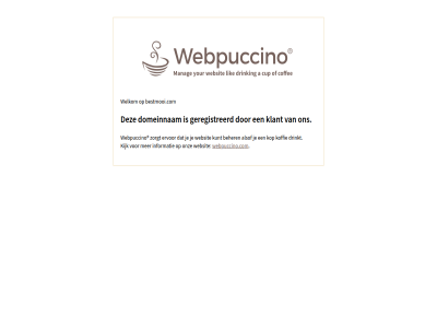 bestmooi.com domeinnam geregistreerd klant webpuccino.com welkom
