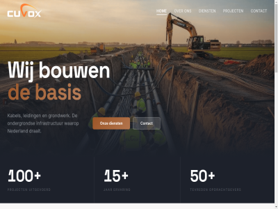 +31 02 10 100 15 2026 208 2544 3044 50 70 aannemer all b b.v basis bouw bouwrijp by civiel complet contact cuvox cw den dienst draait ervar gemeent grondwerk grondwerkzam group hag hel hom info@cuvox.nl infrastructur jar kabel kerketuinenweg lat leiding leidingwerk mak navigatie nederland nem netbeheerder ondergrond onderhoud onz opdrachtgever project recht samenwerk specialist techniek telecombedrijv tevred tron uitbreid uitgevoerd voorbehoud waarop we websit wij