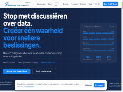 1 100 2 2026 84 88 89 90 91 96 accepter adoptie advanc advises all analys analyser analysis and ayd bekijk besliss beter betrouw binn blog bron cases chain chaos check communication connex considerabl contact cookies creation creeer crisp current dag dashboard data dekking delivery digitalisation direct discussier doe echt een enabl energie ervar financ gebruik gebruikt great hav health helped impact implemented improved improvement industrie info@advanceyourdata.nl innovation it it-traject landscap led les linkedin making manager nl on operation oploss optimalization our practical privacybeleid privacyverklar productie recht recommendation sales sector shell sneller start stop supply systeemvervang team technology they this to traject value verbeter voorbehoud vp waarheid websiteverker weiger wel werkt wher wij with workstream your