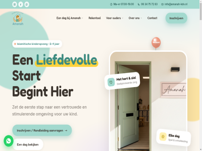 02 06 07.00 1324 19.00 2 2026 34 4 5 72 75 83 aanvrag adres aj algemen all allerkleinst almer amanah apelpad begint bekijk contact dag eerst elk gediplomeerd geinspireerd gemaakt geslot groeit hart info info@amanah-kdv.nl inschrijv islamitisch jar kaart kind kinderdagverblijf kinderopvang liefd liefdevoll ma maandag omgev ontwikkel openingstijd ouder parker plek praktisch privacybeleid recht rekentol rondleid rout speelt spel stap start stimuler t/m ter uur veelgesteld veilig vertrouwd verzorgd voorbehoud voorwaard vr vrag vrijdag war warm weekend welkom zet ziel zorg