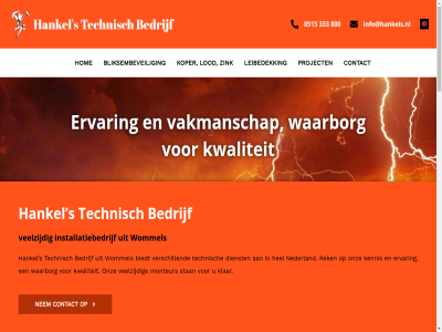 0515 2026 333 33b 40 800 8731 aanhoud aankom aardingsinstallaties afsprak b.v bedrijf bedrijv bestat biedt bliksem bliksembeveil bov cd contact daarom dakwerk dat dichtbij dienst doel drukt dynamisch ene enthousiasth ervar expert expertis facebok for functieomschrijv ga gat gebied geschiedenis gespecialiseerd hankel hard hedendag hel hom hoogwaard houd info@hankels.nl inhoud installatiebedrijf internet jar job kennis klar kom komt koper kwalitatief kwaliteit legt leibedek leidekkersbranch les lever lod loodgieter mak missie modern monteur nauwlet nederland nem nodig onheilspell ontwikkel onz particulier power product project ram reager regenbui rek rjhosting s servic sind snek stan stelt team techniek technisch technologisch ten to toenem up up-to-dat vacatur vakmanschap veelzijd verschill versterk vochtplek voorzien vrag waarborg walperterwei we werknemer werkzam wij wilt wommel zichzelf zink zit zoek