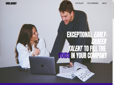 about agency carer companies company development early early-carer exceptional fill for impact junior sourcing talent the to void voids.agency your