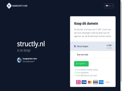 2026 2288aa 399 6 88910652 aangebod assistentie bod btw btw-factur direct doe domainbunker domein domeinnam e e-mail eigenar excl factur gratis kop kunt kvk languag mail menu nameshift.com nederland nl nl864820458b01 open rijswijk servic steenplaetsstrat structly.nl stur transfer uitbreng via volgend wij zodat