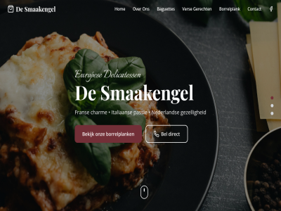 +31 0 00 09 1404 17 2026 30 3123 35 40 691 adres all ambacht authentiek baguettes bekijk bel borrelplank bussum charm contact cor cr delicatess delicatessenwinkel dinsdag direct e e-mail europes evowebsites facebok fran gerecht geselecteerd geslot gezell gooi hom hoogst italiaan kom kwaliteit lang lekker liefd mail mariann menu nassaulan nederland netherland ontwikkeld onz openingstijd passie recht smaakengel smaakengel@gmail.com tel telefon the ver verrass volg voorbehoud vrijdag websit woensdag zaterdag zondag
