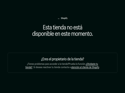 a acceder atencion client contacta deseas disponibl el eres est esta funcion la momento no olvidast para problemas propietario prueba reactivar shopify si tienda tienes tu