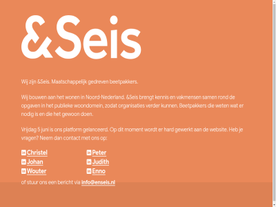 5 beetpakker bericht bouw brengt christel contact enno gedrev gelanceerd gewerkt gewon hard info@enseis.nl johan judith juni kennis maatschapp moment nederland nem nodig noord noord-nederland opgav organisaties peter platform publiek rond sam seis stur t vakmens verder via vrag vrijdag websit werk wet wij won woondomein wouter zodat