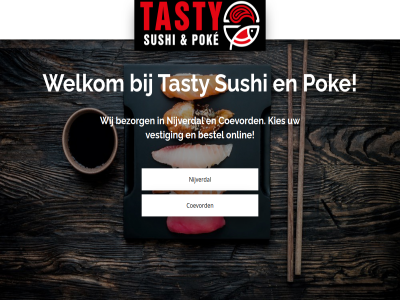 bestel bezorg coevord kies nijverdal onlin pok sushi tasty vestig welkom wij