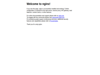 /nginx and community community.nginx.org documentation engag f5.com f5.com/nginx for nginx nginx.org onlin pleas refer support thank the to using visit welcom with you