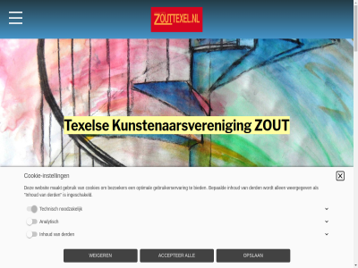 -07 -2024 -34 1791 31 32 aanbied accepter activiteit actuel all allen analytisch behart belang bepaald bereik bezoeker bied bijvoorbeeld burg centrum cookie cookie-instell cookies den derd doel e e-mail een eig etag expositie exposities extern facebok functies galerie gebruik gebruiker gebruikerservar geleverd hoogt huidig ingeschakeld inhoud instagram instell jar klik kunst kunst-etag kunstenaarsveren kunstenar maakt mail mal minsten noodzak o.a openingstijd opslan optimal optimaliser organiser parkstrat per personaliser plaats punt recht technisch tentoonstell texel tracht updat vanweg verantwoord verschill vind volg voorbehoud war wb websit weergegev weiger welkom winterzout workshop www.zouttexel.nl zout zouttexel@gmail.com