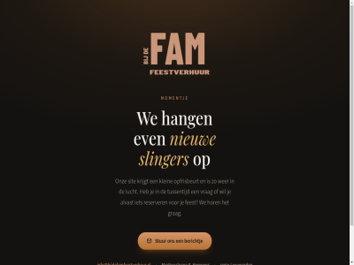 6 alvast berichtj even fam famm feest feestverhur friesland gerund grag hang hempen hor info@bijdefamfeestverhuur.nl klein krijgt leeuward lucht martinuslean momentj nieuw offlin onz opfrisbeurt regio reserver sit slinger stur tussentijd twee vrag we wer