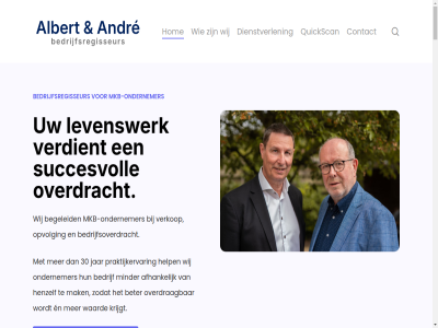 -04 -05 -2026 -20442088 -21264670 0 06 1 2 20 2025 2026 21 28 3 30 4 42075752 5 6 720 a aanpak aanspreekpunt accountant acties adviesbureau adviser adviseur afhank afrond afsprak agenda albert algemen all allen alternatiev analyses andr automotiv band bandenorganisatie bandgebruik bedrijf bedrijfsoverdracht bedrijfsovernam bedrijfsregisseur bedrijv begeleid begin belang belangrijk beoogd besprek best beter binn blik branches btw btw-nummer buitenstaander complexiteit concret contact content daarbij dacht definitiev dienstverlen dik doet duidelijk duurzam echt een eerlijk eerst eigen eigenar eind eindeloz elk email en erachter ervar essentieel familie familiebedrijf familiebedrijv familieled fiscalist follow gedoe gehel gelov gemaakt gespecialiseerd gesprek ging goed grep hand handel hands-on hebt help henzelf hom houdt info info@albertenandre.nl intern inzicht issues j jar jouw juist jurist kandidat kans kant kennis kennismak kinder klant kleinbedrijf koer krijg krijgt kvk kvk-nummer lat les levenswerk levert linkedin load main mak match maximal mee mens mid minder misschien mkb mkb-bedrijf mkb-ondernemer mogelijk mor nauw nederland no no-nonsen nonsen nummer on onafhank onderhandel ondernem ondernemer onderstaand ontdek ontstat onz oog opgebouwd oploss optimal opvolg opvolgingsvraagstuk orientatie overdracht overdrag overnam overnem overzicht period person plan post praktijkervar praktisch productie promot quick quickscan rapport read realiser recycl regie retail richt risico ruim rust s sam samenwerk scan search sector servic situatie skip snel soepel specialistisch stap stapp stat succesvoll technisch telefon to toe toekomst toekomstplann traject transactie twee uiteind us vaco vast veilig verborg verdient verker verkocht verkoopprat verkoopstrategie verkop vertegenwoord vestigingsplat vind volg volgend volgt volled vooral voorbeeld voorbereid voordat voorop voorwaard vor vrag vrijblijv waard waardebepal waardegroei waardeverhog waarin waarom waarschijn war we we