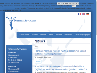 +31 /home/p6231/domains/dreessenadvocaten.nl/public_html/wp-includes/functions.php 0 00 046 1 13 15 1882 2 2025 2026 3 30 36 458 46 6.7.0 6131 6158 6221 64 7 aanleid aansprak action added advies advocat afgewez all an april at b.v babbeltruc be belangenverstrengel benadel bewindvoeringsbureau bewust bk c.j.m christinakis cod coffee commentar contact contractenrecht corry dader dagblad debugg den dinsdag direct diver domain dossier dreess dreessen@dreessenadvocaten.nl early eerst ernstig ervar fax financieel for fraud geeft geld geliss gelissen@dreessenadvocaten.nl gelog geschot gevall geword grap gratis grov hag hel hoelbeek@dreessenadvocaten.nl hoelbek hom hoofdlocatie iederen incorrectly indicator information informer init integriteit invorder it j.b.g jordy jou juridisch kantonrechter kantor klar kr kun kunt kwaliteitseis later leid leidsch les lez library lin loaded loading lopend m.m maand maastricht machtig messag michel misschien misstand mor mr mw n natascha neemt nepwebwinkel nevenlocatie nieuw nijenhuis nijenhuis@dreessenadvocaten.nl nodig notic o.d on ondersteun onderwerp ontslag onz openingstijd oplicht oprecht or organiseert oscar overgemaakt overkom per personel pleas plugin publicaties reactie rechtbank rechter rijbewijs running schadevergoed schending secretares secretariaat@dreessenadvocaten.nl see should sit sittard slachtoffer som spiraclethemes spiraclethemes-site-library spreekur stan start stell strafrecht structurel tekort tel the them this too translation triggered uitsprak usually uur vak vanweg vastgesteld verbinteniss version verwer verzoek voorwaard vrag websit wel werkzam wilhelminasingel wilhelminastrat wist with woensdag wordpres zoal zorgplicht