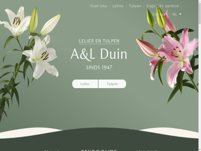 +31 06 1947 1969ml 2026 4 465 76 86 9 977 a aanbod aflat allemal allur aloud ambacht bedrijv begin bekijk bekroond bereik bericht betover bied bijzonder binn bloeit bloem bloemenkwekerij bloemenliefhebber bloemstuk bloesem botanici botanisch brengt buitenteelt by charm coastulip contact crer daarom dagelijk decennialang deelnem deskund doorgegev doorgewinterd drijfver duin eig elegantie elk enorm ernar ervor exclusiev familie familiekwekerij fervent gebied gebruik gecombineerd gekweekt generaties geproduceerd gespecialiseerd geur gevestigd heemskerk hen holland hom hoogst huis info@a-lduin.nl innovatie instagram jar keuz kleur kustplat kwaliteit kwek kwekerij l laatst lang lat lelies lid liefd mak meest menu mogelijk mooi nieuwst nl noord noord-holland omarm onderscheidt ongeevenaard ontdek ontwikkel onz ooster opmerk oudendijk passie perfect plantenverzorg plezier potentieel prachtig privacy producer reis samenwerk schat schoonheid seizoen selectie sind social soort statement steekt strev stukj tapijt techniek toevoeg toewijd traditie trot tuin tuinbouwgeschiedenis tuinder tuinier tullip tulp uitmunt uitstek uitzonder vandag veerkracht veiling verhal verzorg vleugj volled waardor we websit wetend wpinaday zand zelf zorg zwar